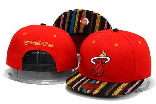 NBA Miami Heat MN Snapback Hat #119